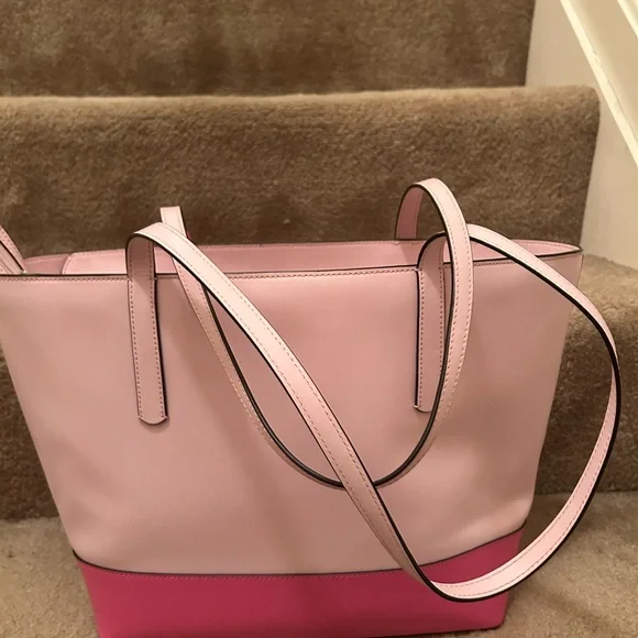 Kate Spade Two-Tone Pink Tote - Picture 2 of 7